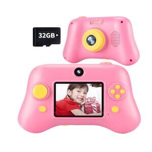 Digital Selfie Camera 1080P 2.4 Inch Video Recorder with 32 GB SD Card
